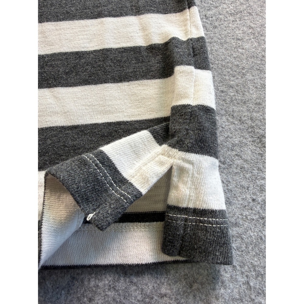 Croft & Barrow Striped Boat Neck Top Womens Small Grey White Purple 3/4 Sleeve‎ - Picture 6 of 11